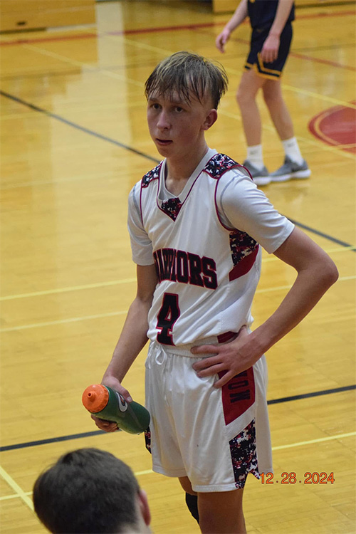 male basketball player standing