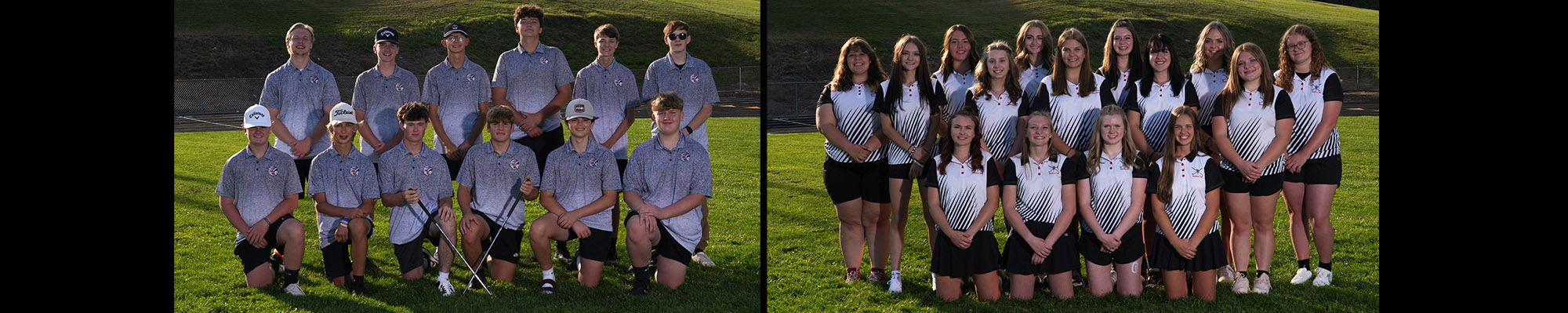 Boys and Girls golf teams