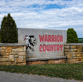 Outdoor sign Warrior Country