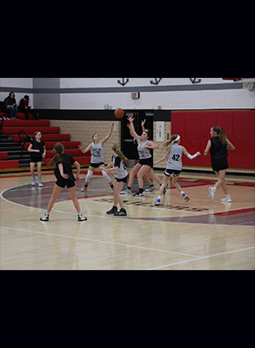 Girls basketball game