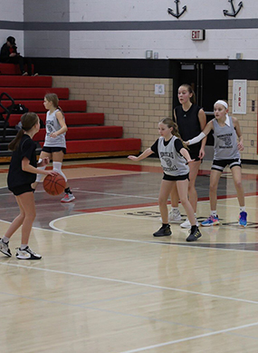 Girls basketball game