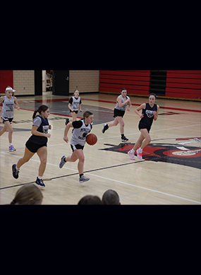 Girls basketball game
