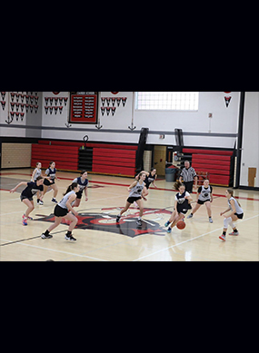 Girls basketball game